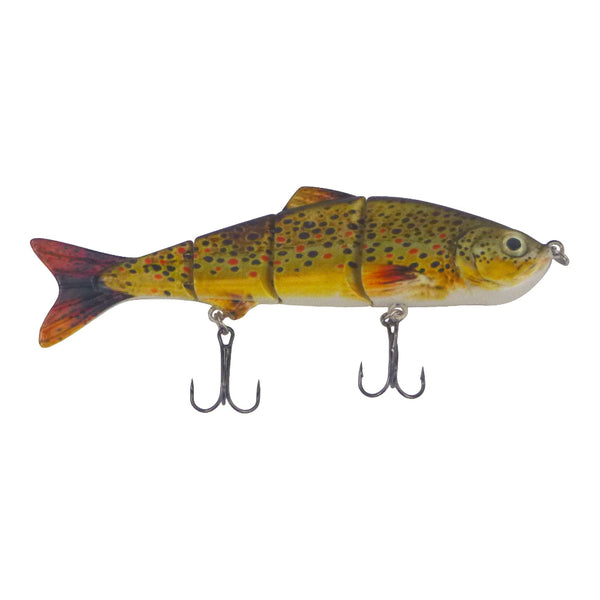 Finesse Naturals 4 Segment Swimbait 110Mm Brown Trout Baits & Lures