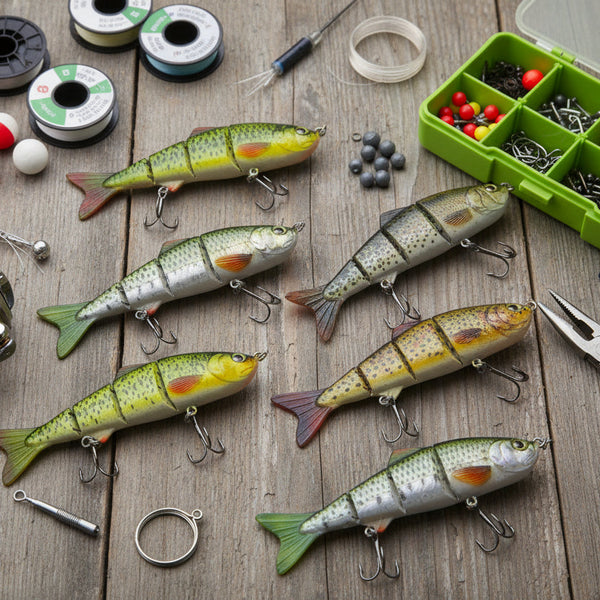Finesse Naturals 4 Segment Swimbait 110Mm Rainbow Baits & Lures