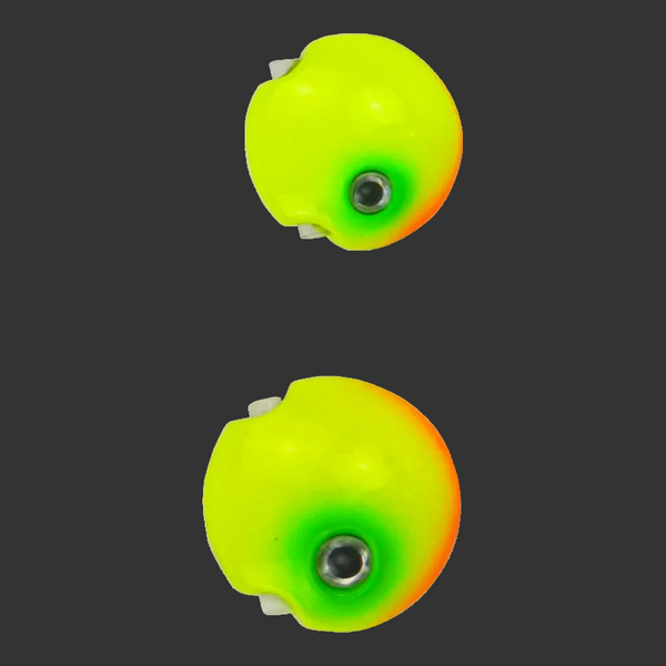 Finesse Kabura Slider Jig Head 60Gm Lime Spider 2 Pack Baits & Lures