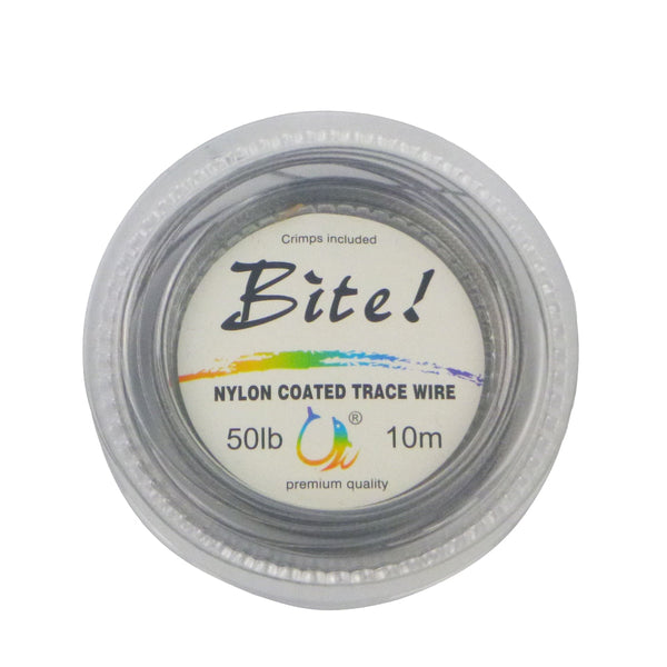 Swimerz Bite 7 Strand Coated Leader Wire 50Lb Breaking Strain 10 Mtrs Baits & Lures