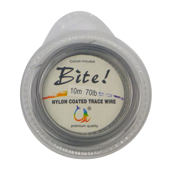 Swimerz Bite 7 Strand Coated Leader Wire 70Lb Breaking Strain 10 Mtrs Fishing Lines & Leaders