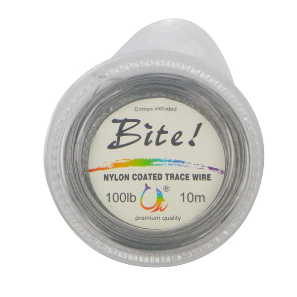 Swimerz Bite 7 Strand Coated Leader Wire 100Lb Breaking Strain Mtrs Fishing Lines & Leaders