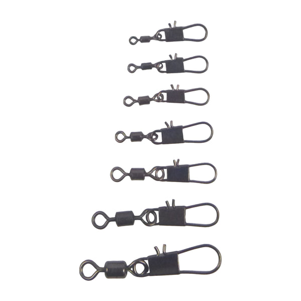 Swimerz Rolling Swivel W Interlock Snap Size 12 50 Pack Swivels & Snaps