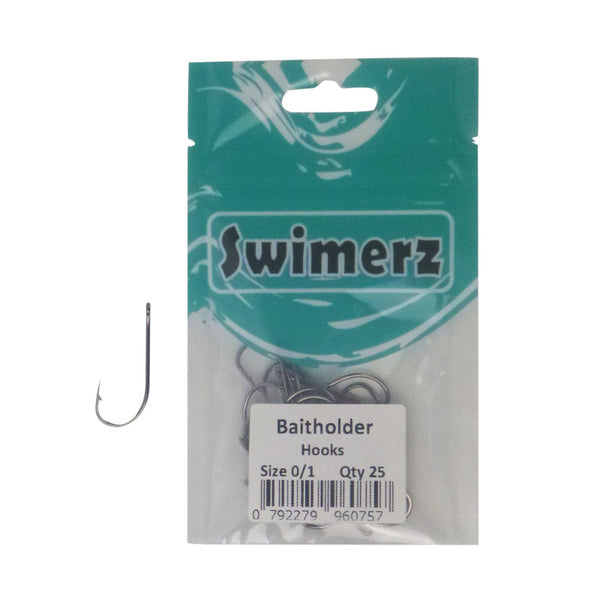 Swimerz 0/1 Baitholder Hook Qty 25 Baits & Lures