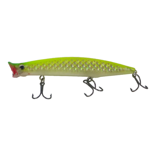 Toppu Mizzu Cupface Popper 110Mm Chartruese Hex Baits & Lures