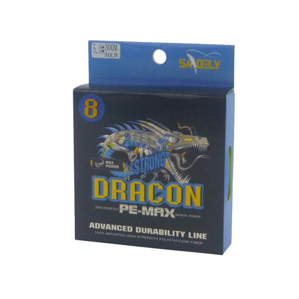 Samdely Dracon X8 Braid Yellow #3.0 30Lb 300Mtr Fishing Lines & Leaders