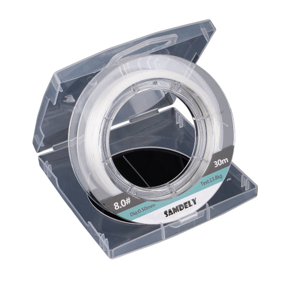 Samdely Clear Fluorocarbon Leader #10 35Lb 30Mtr Baits & Lures