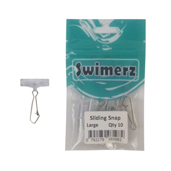 Swimerz Sliding Snaps Size Large 25 Pack Swivels & Snaps