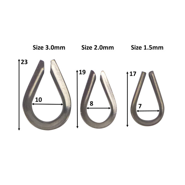 Swimerz Rigging Thimbles 1.5Mm Qty 25 Other Tackle & Accessories