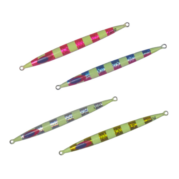 Finesse Lumo Fastdrop Jig 150Gm Gold Stripe Qty 2 Baits & Lures