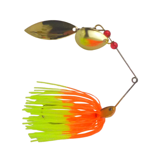 Dekoi 15Gm Ls17 Closed Eye Spinnerbait Orange Lime Qty 2 Baits & Lures
