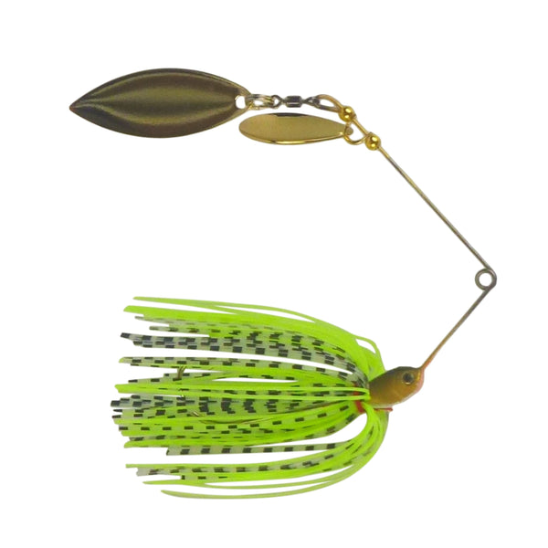 Dekoi 15Gm Ls17 Closed Eye Spinnerbait Orange Lime Qty 2 Baits & Lures