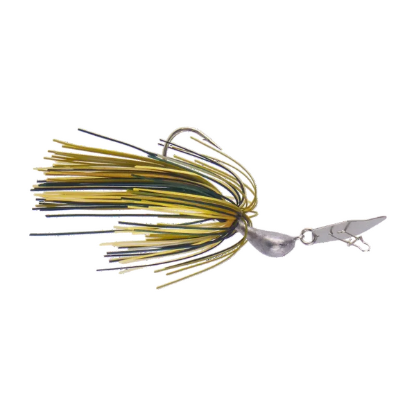 Dekoi 7Gm Bladed Swim Jig Chatterbait Camo Green 2 Pack Baits & Lures