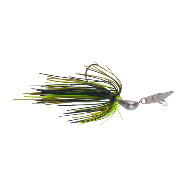 Dekoi 7Gm Bladed Swim Jig Chatterbait Green Flash 2 Pack Baits & Lures