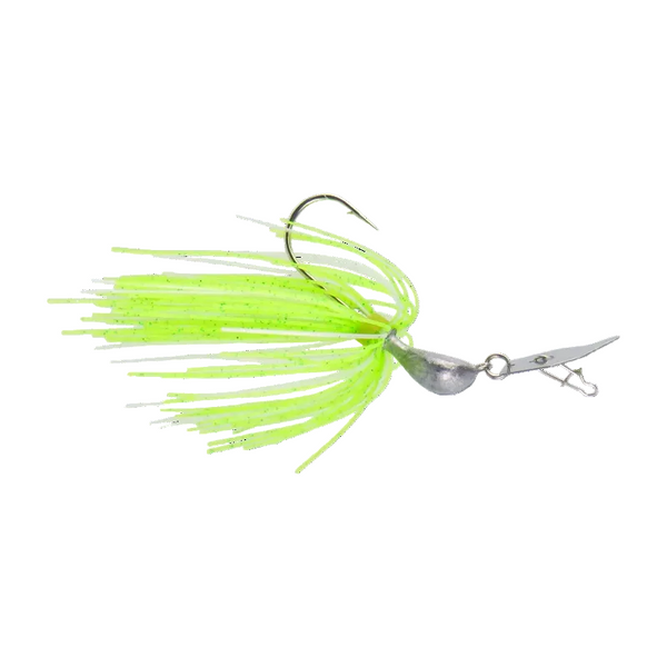 Dekoi 7Gm Bladed Swim Jig Chatterbait Green Flash 2 Pack Baits & Lures