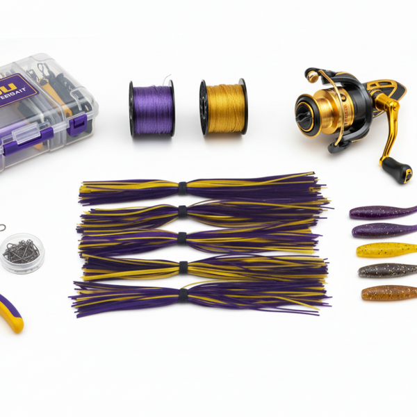 Dekoi Chatterbait Lure Skirts Purple Gold Baits & Lures