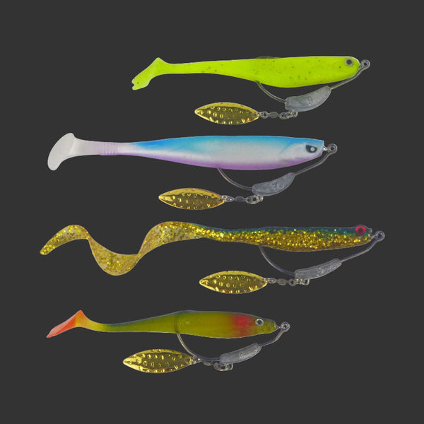 Swimerz 9Gm Under Spin Blade Jig Heads Size 4/0 5 Pack Baits & Lures