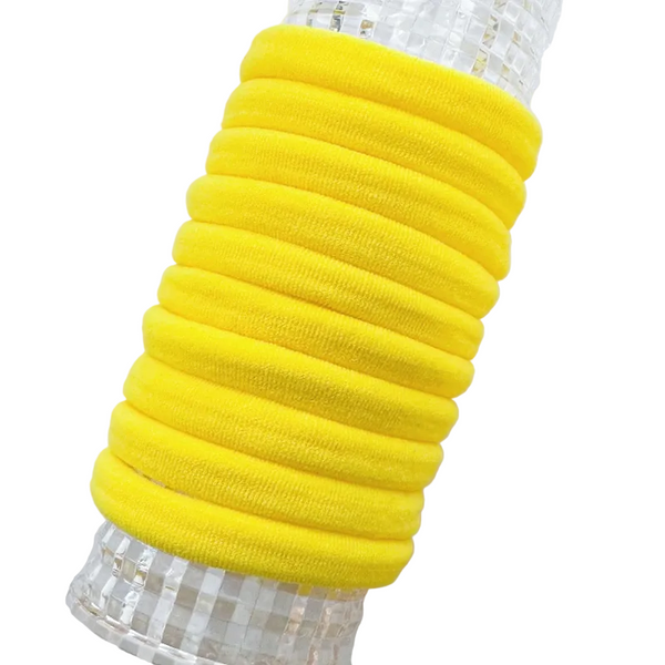 Mango Jelly Metal Free Hair Ties (4.5Cm) Black 10P One Pack Hair Accessories