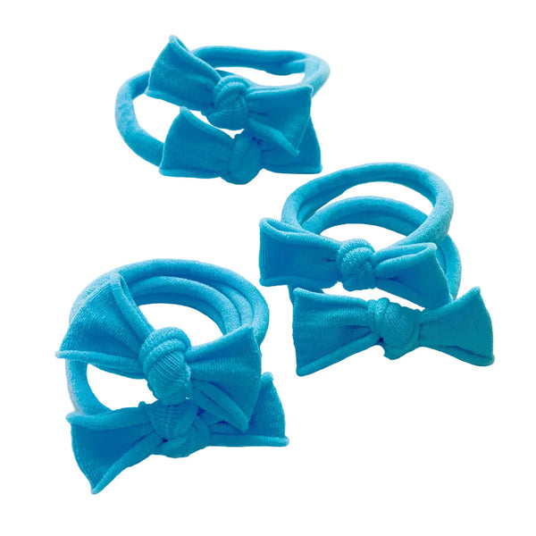 Handmade Simple Bows School Colours Navy 1 Pairs Hair Accessories