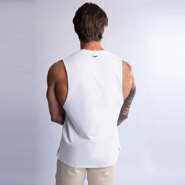 T Shirts Hard Hitters Men's Crew Cotton Tank White