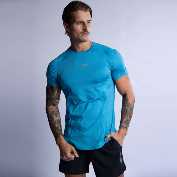 Hard Hitters Pro Tech Performance Tee Mykonos Blue T Shirts