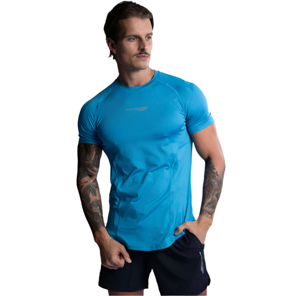 Hard Hitters Pro Tech Performance Tee Mykonos Blue T Shirts