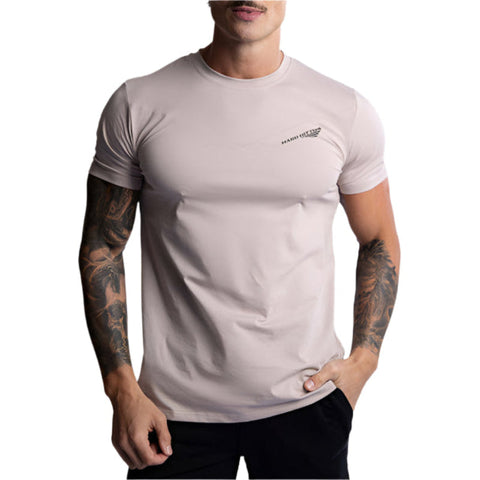Hard Hitters Slim Fit Cotton Tee Taupe T Shirts