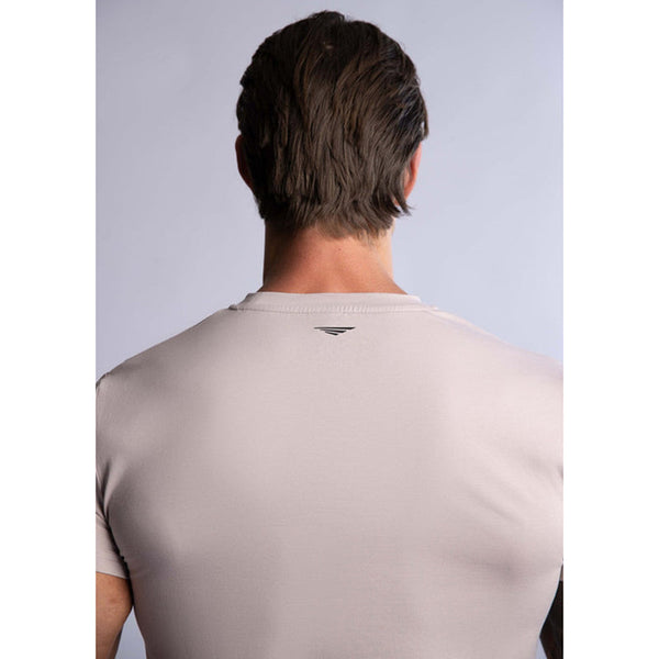 T Shirts Hard Hitters Slim Fit Cotton Tee Taupe