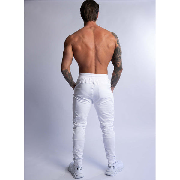 Hard Hitters Slim Fit Terry Joggers White Pants