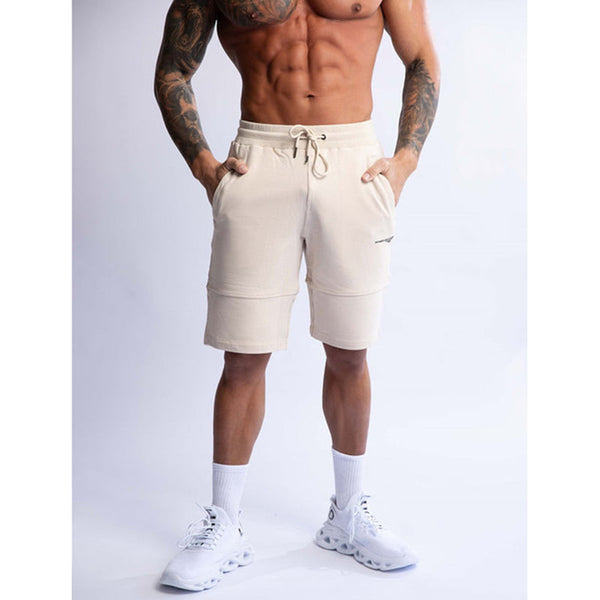 Hard Hitters Slim Fit Terry Shorts Beige Men's Shorts