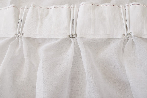 2 Sheer Voile Curtains 530Cm Wide 230Cm Long + Hooks New Curtains & Drapes