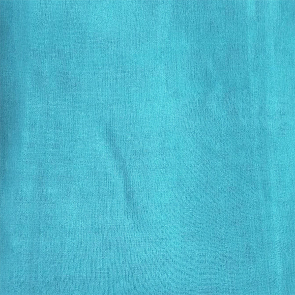2 Long Drop Sheer Voile Curtains 592Cm X 270Cm Drop+Hooks Pinch Pleat Lake Blue Curtains & Drapes