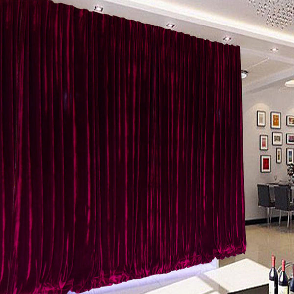 Large Thick Velvet Curtains 590X230cm With Full Liner Hooks Burgundy New Curtains & Drapes