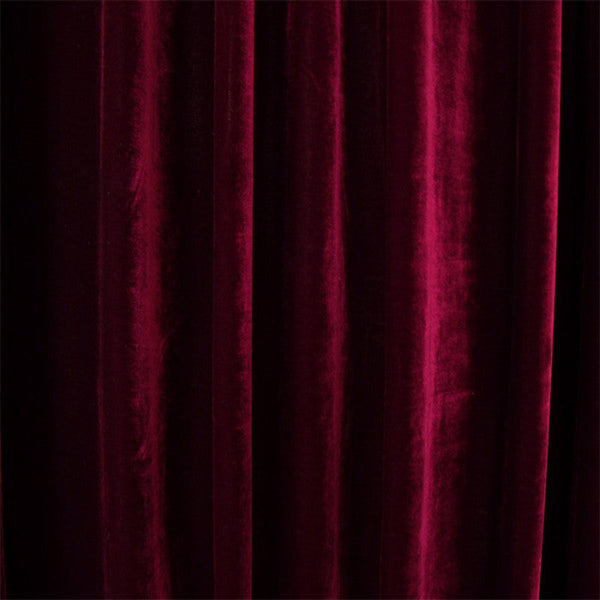 Long 4 Way Stretch Velvet Curtains 600X265cm With 30 Hooks Pinch Pleat Burgundy Curtains & Drapes