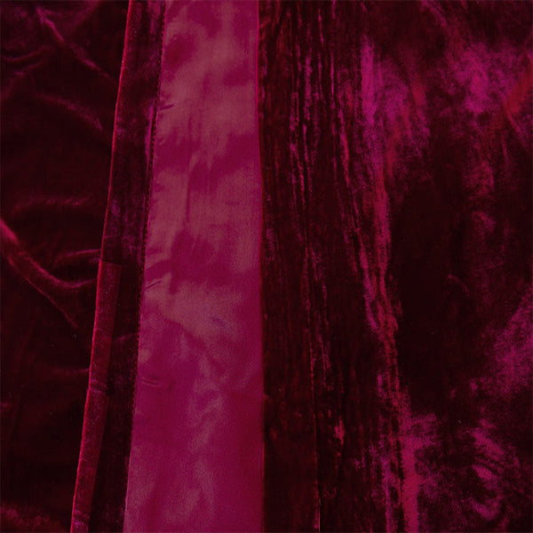 Long 4 Way Stretch Velvet Curtains 600X265cm With 30 Hooks Pinch Pleat Burgundy Curtains & Drapes