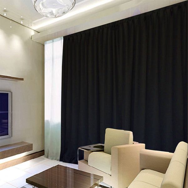Blockout Curtains 560X230cm Pinch Pleat Blackout High Level Fabric Hooks Curtains & Drapes