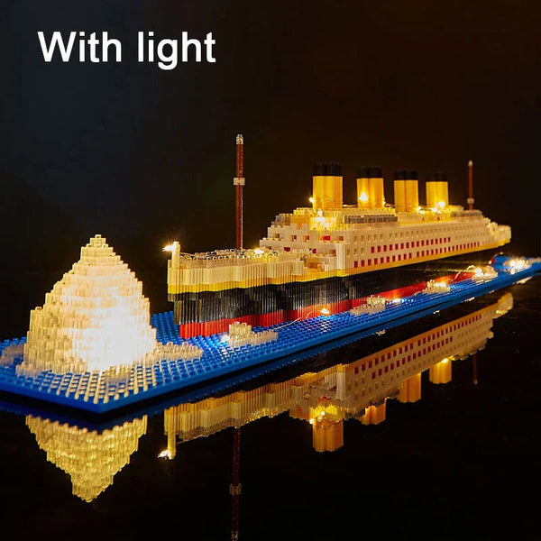 Nneoba Titanic Ship Toy With Led Light Building Toys Sets & Packs
