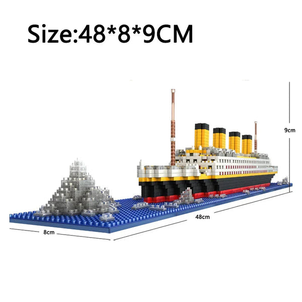 Nneoba Titanic Ship Toy With Led Light Building Toys Sets & Packs