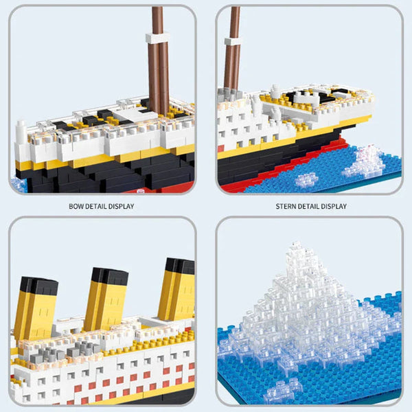 Nneoba Titanic Ship Toy With Led Light Building Toys Sets & Packs