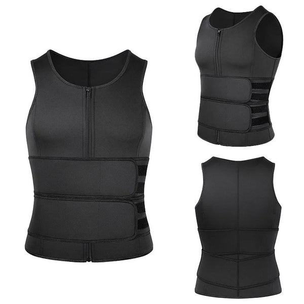Nneoba Body Shaper Waist Trainer Sauna Vest Xxl Double Belt Shapewear