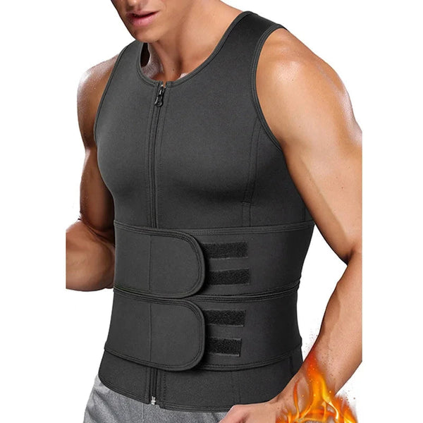 Nneoba Body Shaper Waist Trainer Sauna Vest Xxl Double Belt Shapewear