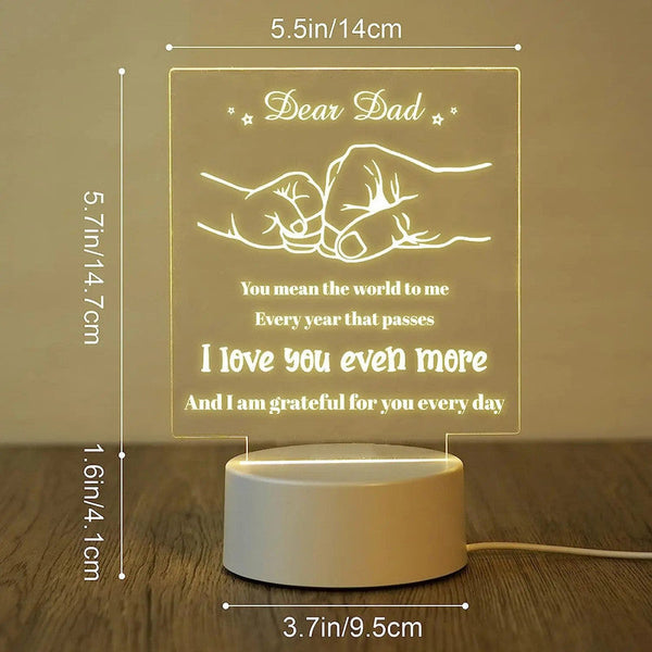 Nneoba Dad Night Lamp Perfect Gift For Father's Day Night Lights