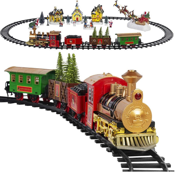 Nneoba Christmas Village Train Set Building Toys Sets & Packs