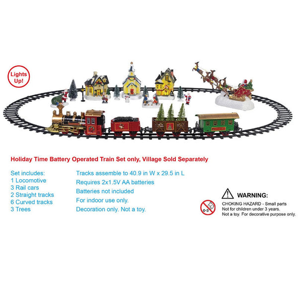 Nneoba Christmas Village Train Set Building Toys Sets & Packs