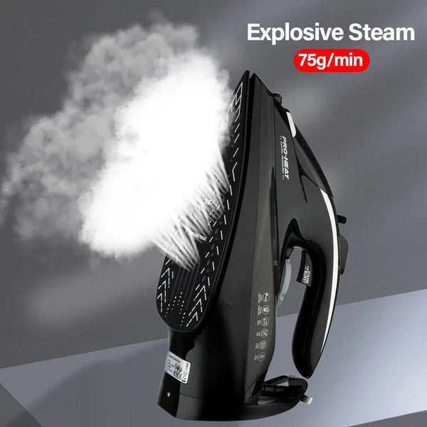 2200W Professional Steam Iron With Ceramic Soleplate Steam Cleaners