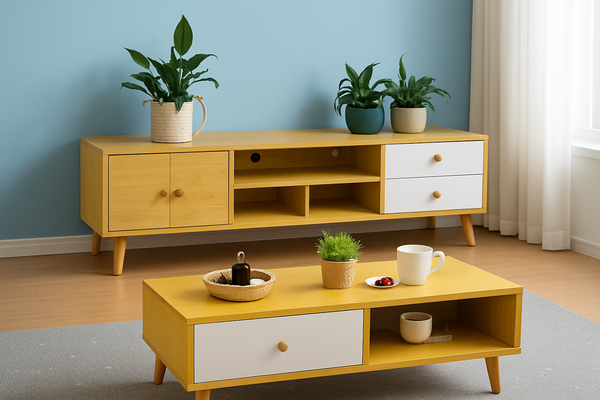 Modern Living Room Tv Stand Table Set Tv Stands & Entertainment Units