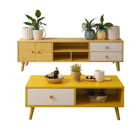 Modern Living Room Tv Stand Table Set Tv Stands & Entertainment Units