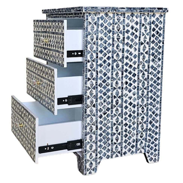 Santa Fe Side Shell Inlay Table Side Tables