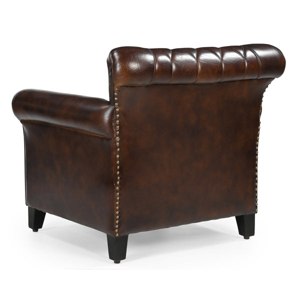 Studded Leather Arm Chair Sofas Armchairs & Couches