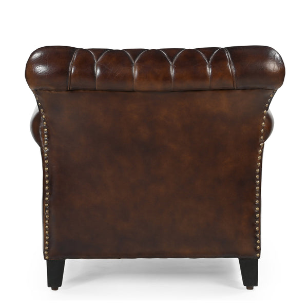 Studded Leather Arm Chair Sofas Armchairs & Couches